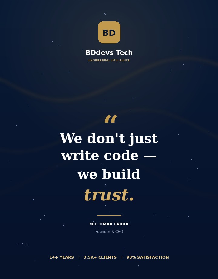 BDdevs Tech — Engineering Excellence
